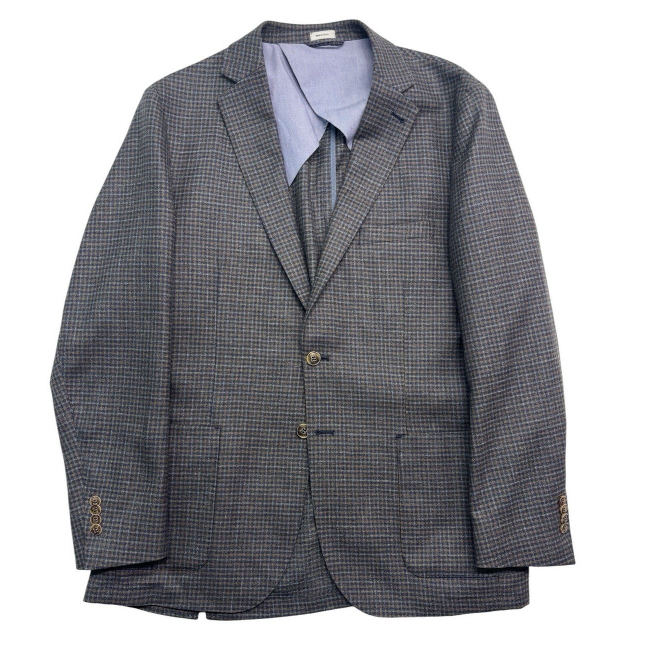 Peter Millar 44r Large Soft Check Wool Silk Linen Blazer Jacket Sport Suit Coat